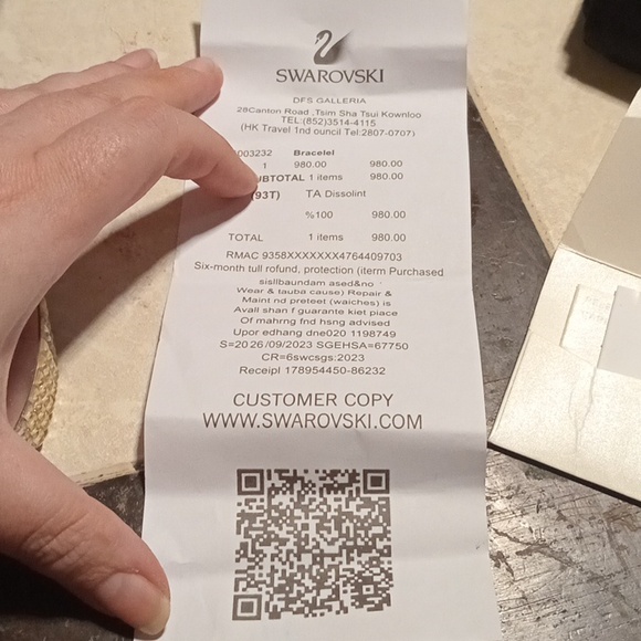 Swarovski Pink Heart Tag Ring - Picture 6 of 7